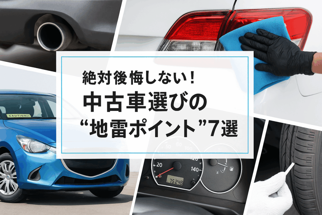 絶対後悔しない！中古車選びの“地雷ポイント”7選