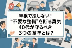 車検で損しない！“不要な整備”を断る勇気　40代が守るべき3つの基準とは？