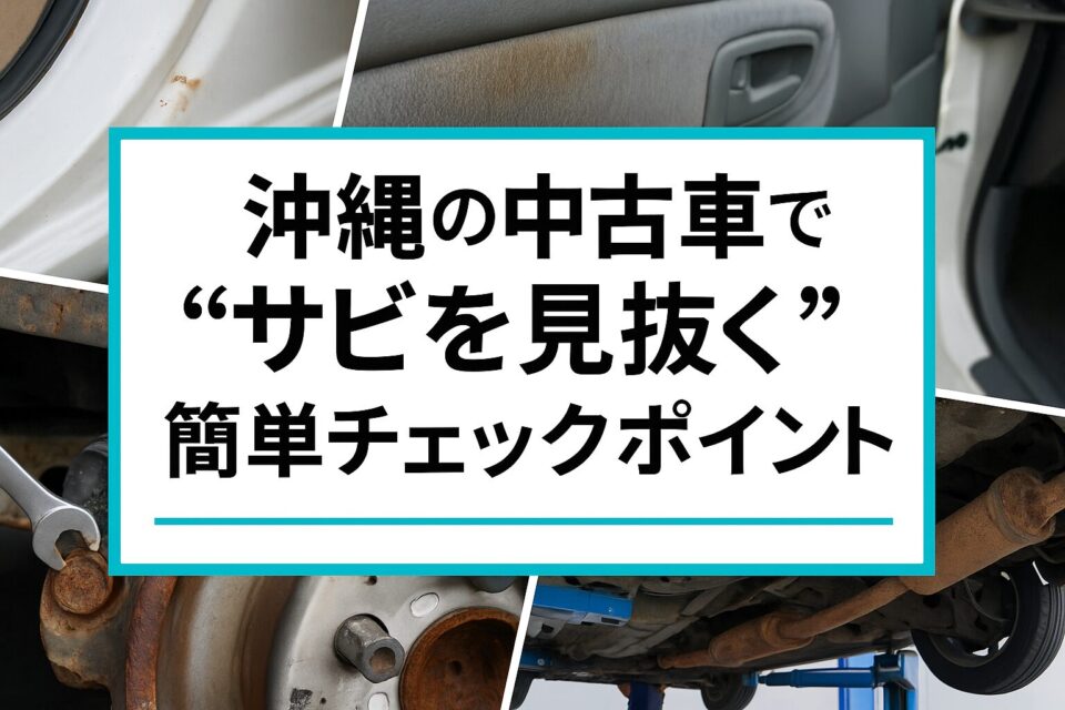 沖縄の中古車で“サビを見抜く”簡単チェックポイント