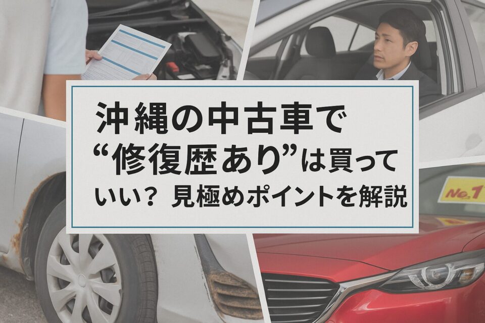 縄の中古車で“修復歴あり”は買っていい？見極めポイントを解説