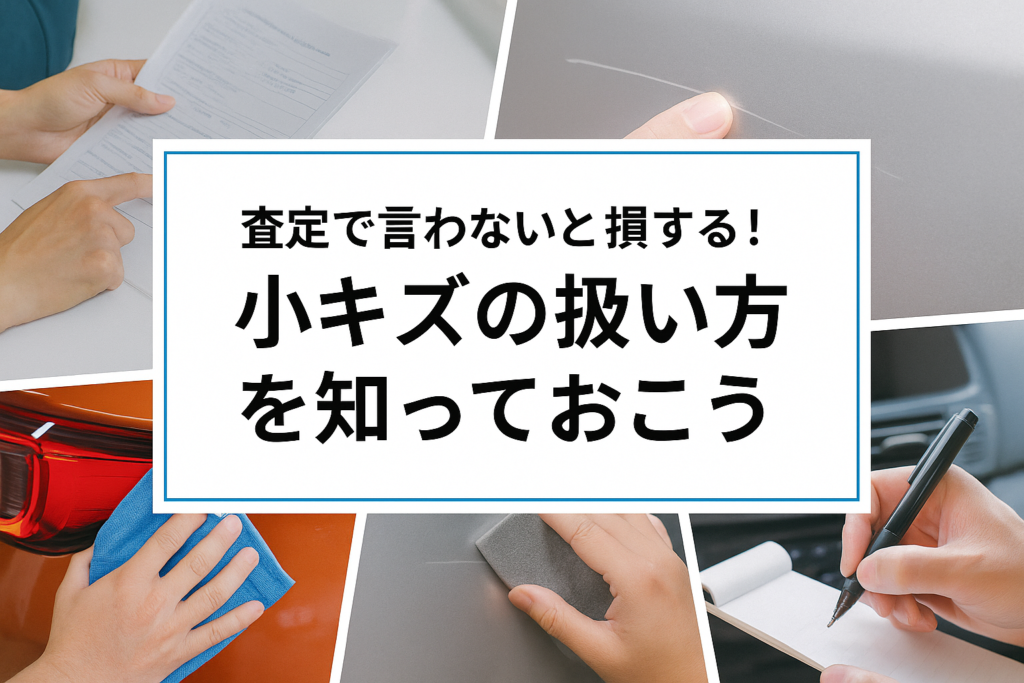 査定で言わないと損する！小キズの扱い方を知っておこう