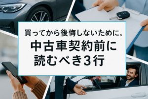買ってから後悔しないために。中古車契約前に読むべき3行