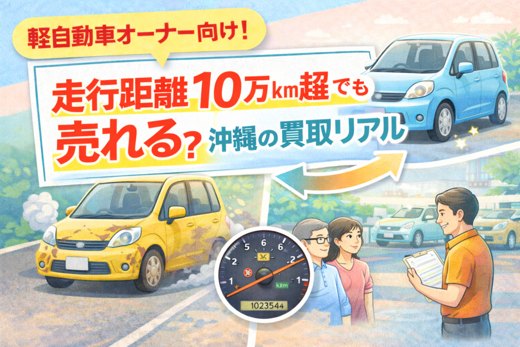 走行距離10万km超でも売れる？沖縄の買取リアル（軽自動車オーナー向け）