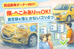 傷・へこみありでもOK！査定額を落とさないコツ4つ（沖縄・軽自動車オーナー向け）