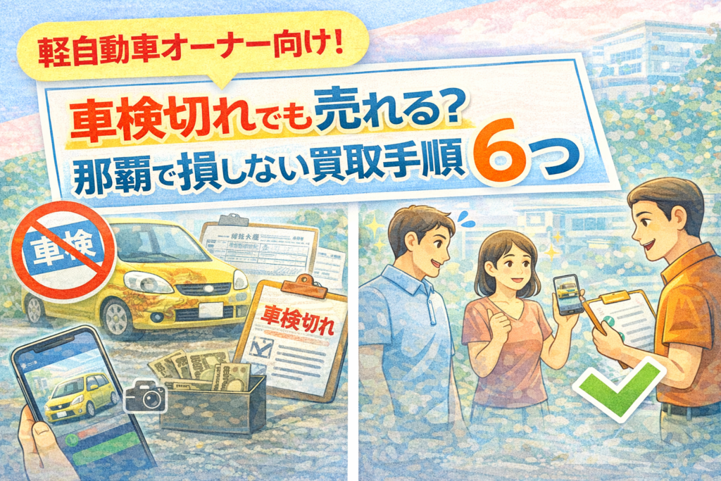 車検切れでも売れる？那覇で損しない買取手順6つ（軽自動車オーナー向け）