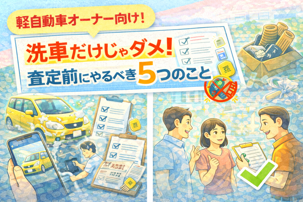 洗車だけじゃダメ！査定前にやるべき5つのこと（沖縄・那覇の軽自動車オーナー向け）