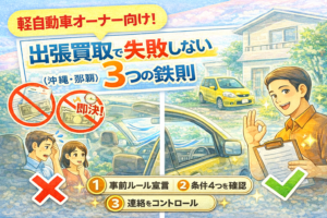 出張買取で失敗しない3つの鉄則（沖縄・那覇の軽自動車オーナー向け）