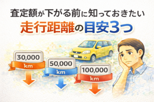 査定額が下がる前に知っておきたい 走行距離の目安3つ