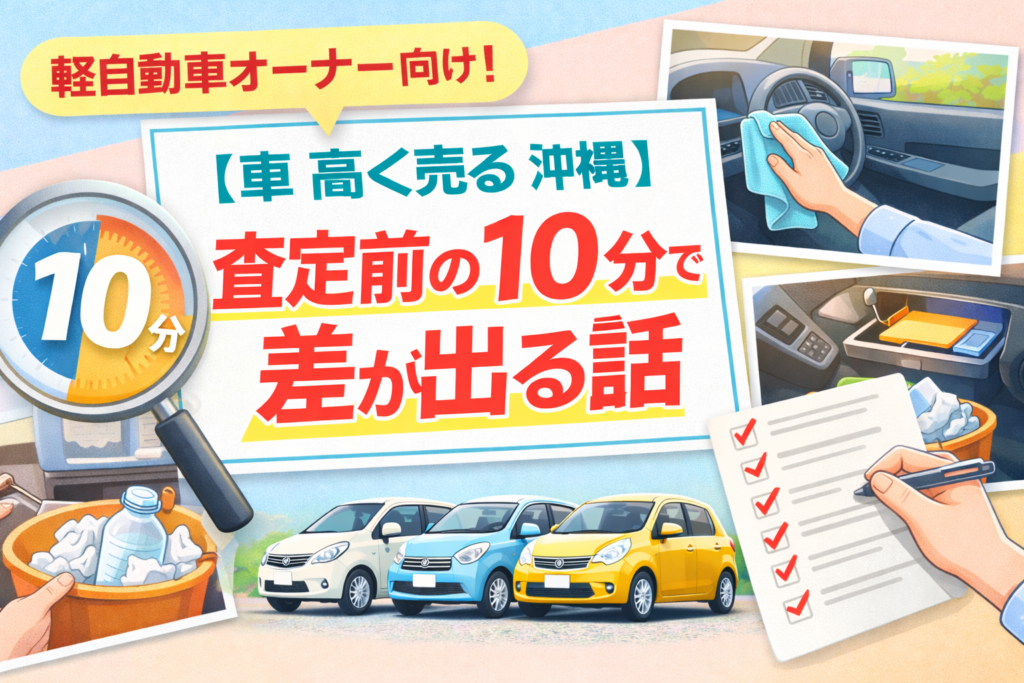 【車 高く売る 沖縄】査定前のたった10分で差が出る話（軽自動車オーナー向け）