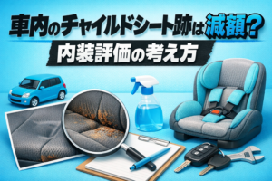 車内のチャイルドシート跡は減額？内装評価の考え方