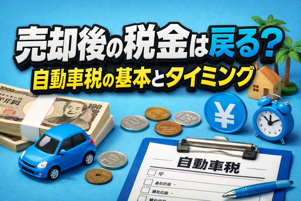 売却後の税金は戻る？自動車税の基本とタイミング
