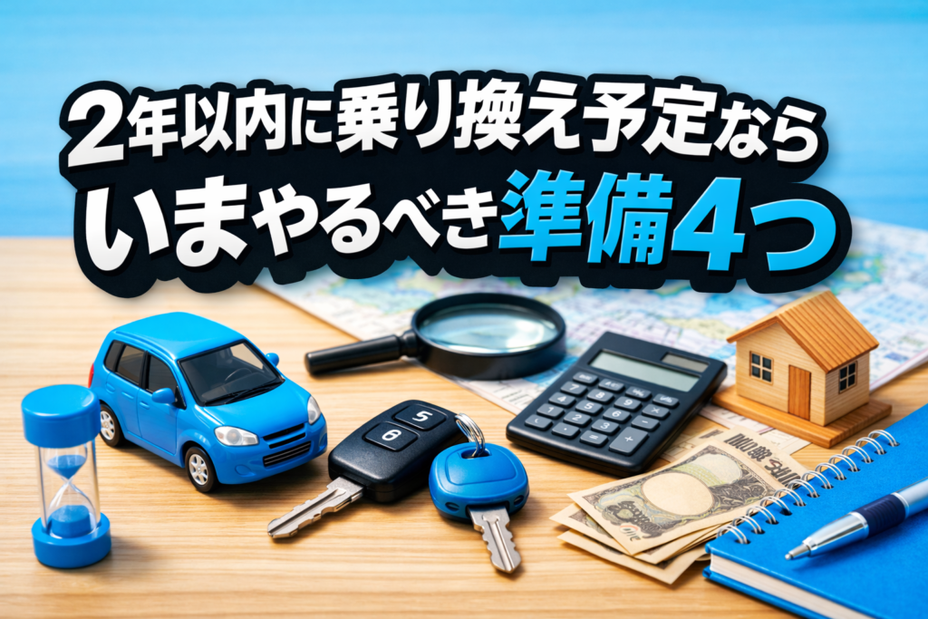 2年以内に乗り換え予定なら いまやるべき準備4つ