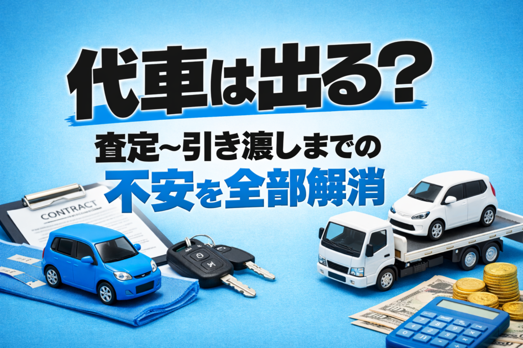 代車は出る？査定〜引き渡しまでの不安を全部解消