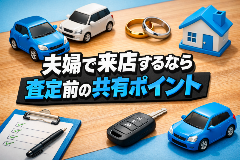 夫婦で来店するならこれだけ確認 査定前の共有ポイント