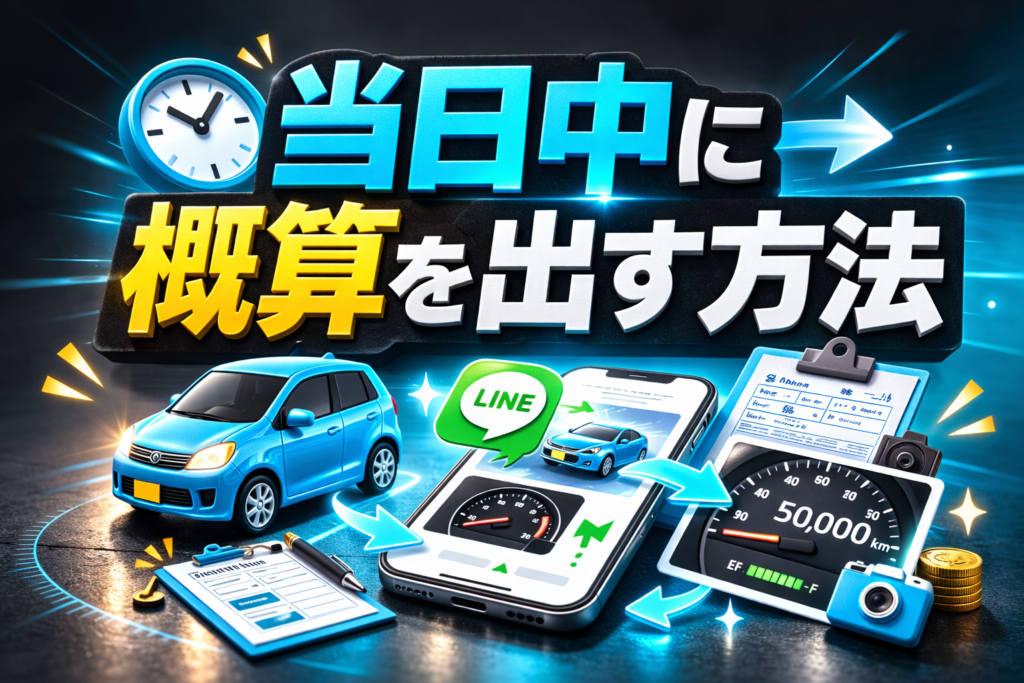 当日中に概算を出す方法