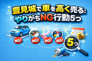 豊見城で車を高く売る：やりがちNG行動5つ
