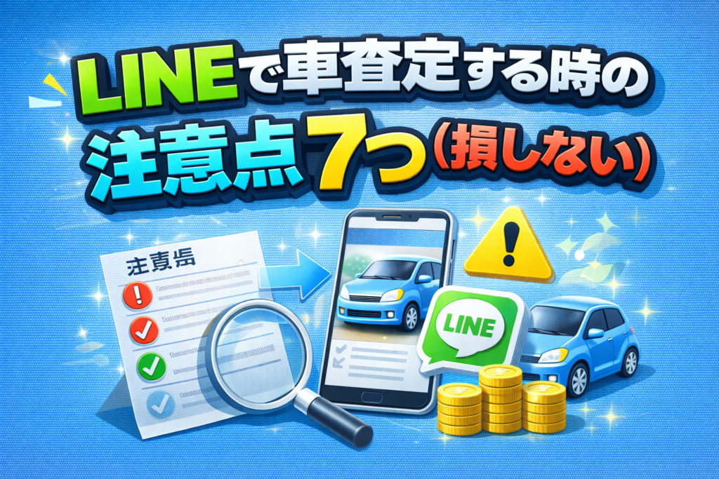 LINEで車査定する時の注意点7つ（損しない）