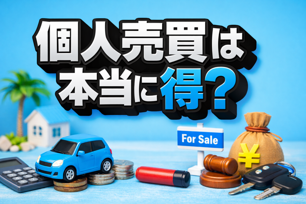 個人売買は本当に得？トラブル例と安全な選び方
