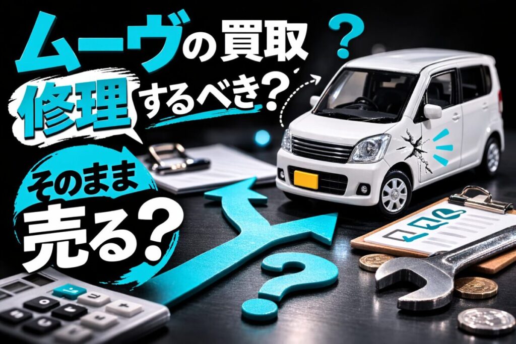 ムーヴの買取、修理するべき?そのまま売る?