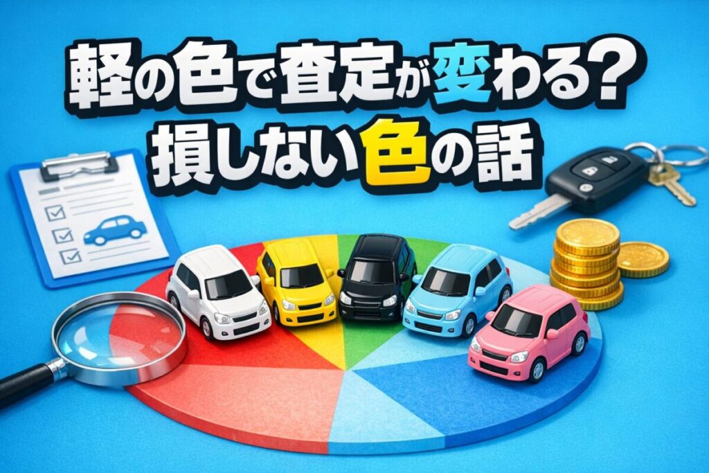軽の色で査定が変わる?損しない色の話