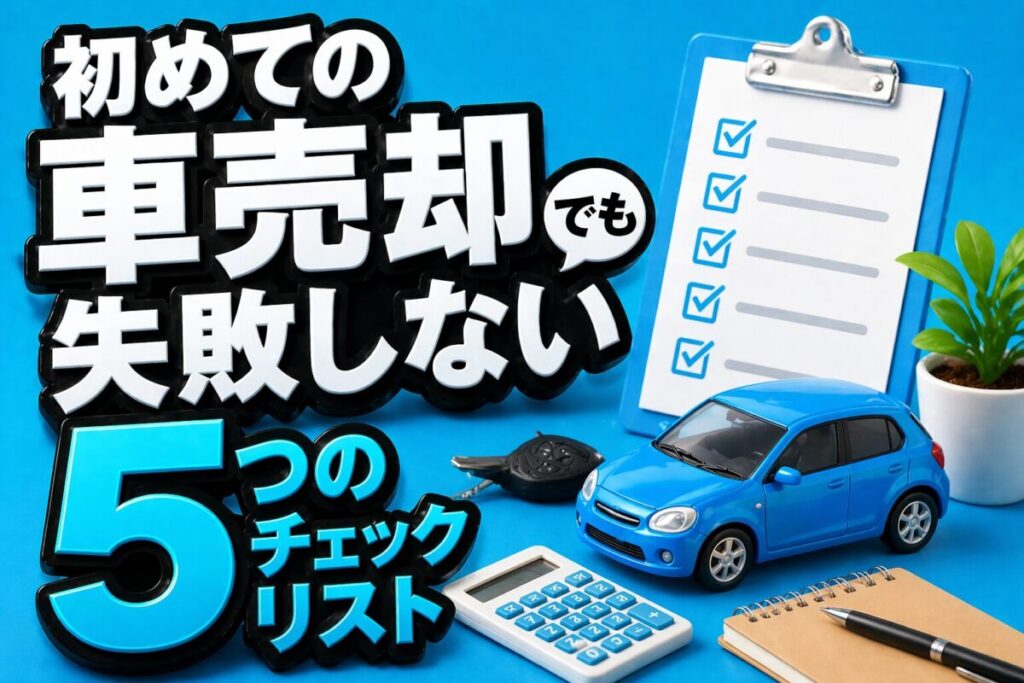 初めての車売却でも失敗しない5つのチェックリスト