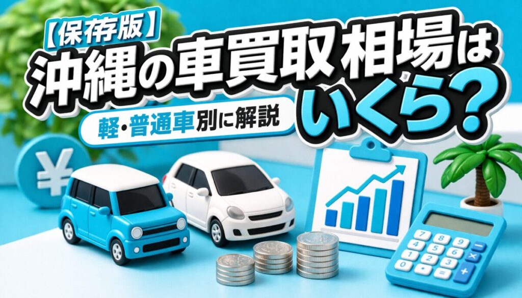 【保存版】沖縄の車買取相場はいくら?軽・普通車別に解説