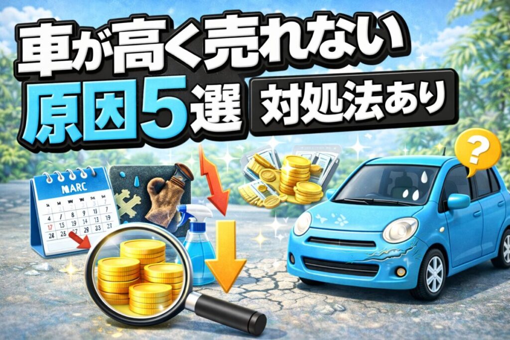 車が高く売れない原因5選