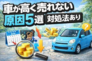 車が高く売れない原因5選