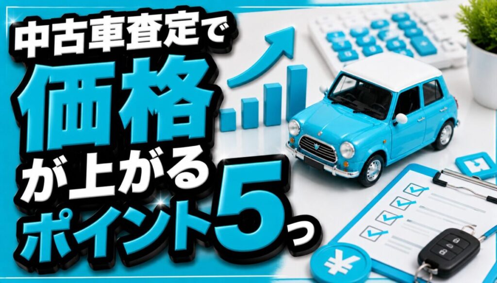 中古車査定で価格が上がるポイント5つ