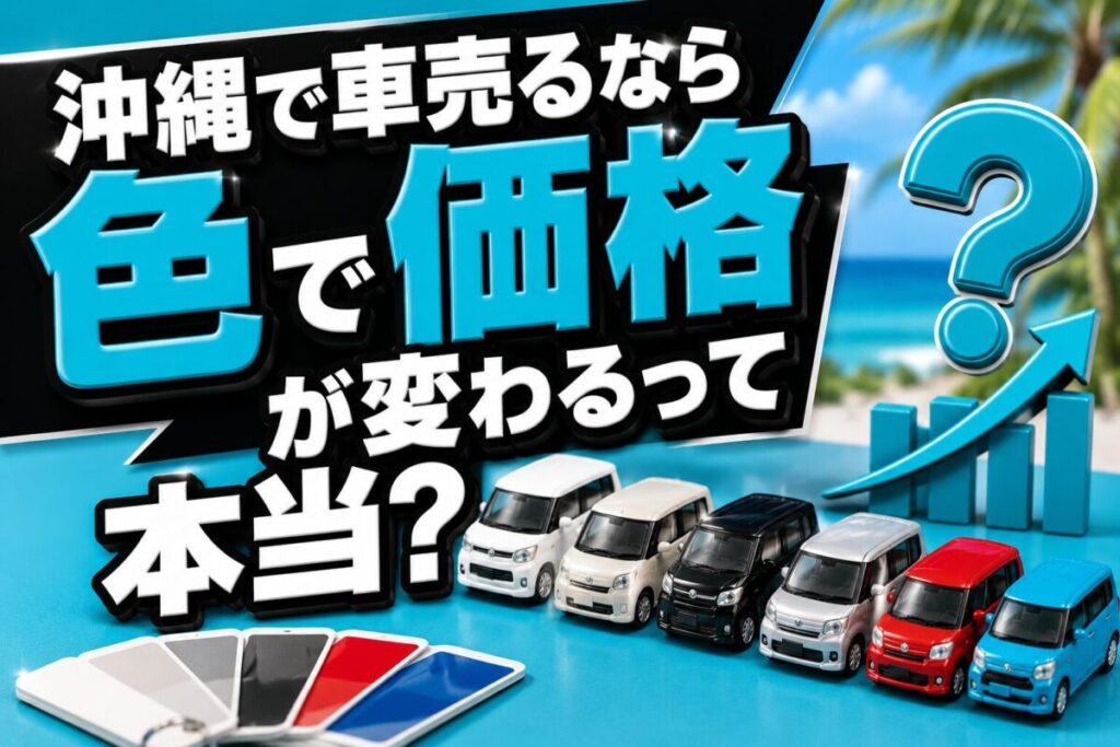 沖縄で車売るなら“色”で価格が変わるって本当?