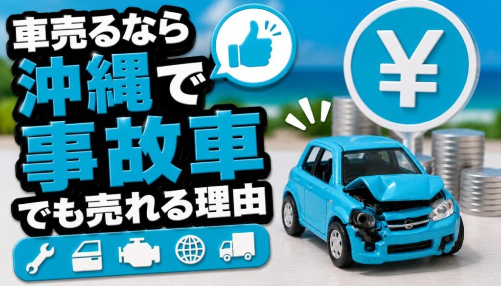 車売るなら沖縄で事故車でも売れる理由