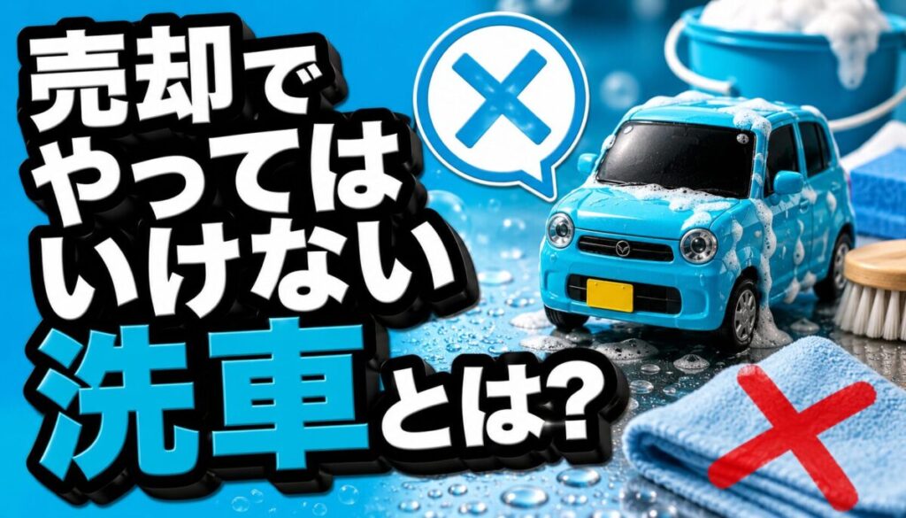 売却でやってはいけない洗車とは?