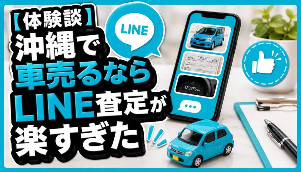 「【体験談】沖縄で車売るならLINE査定が楽すぎた