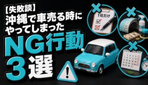 【失敗談】沖縄で車売る時にやってしまったNG行動3選