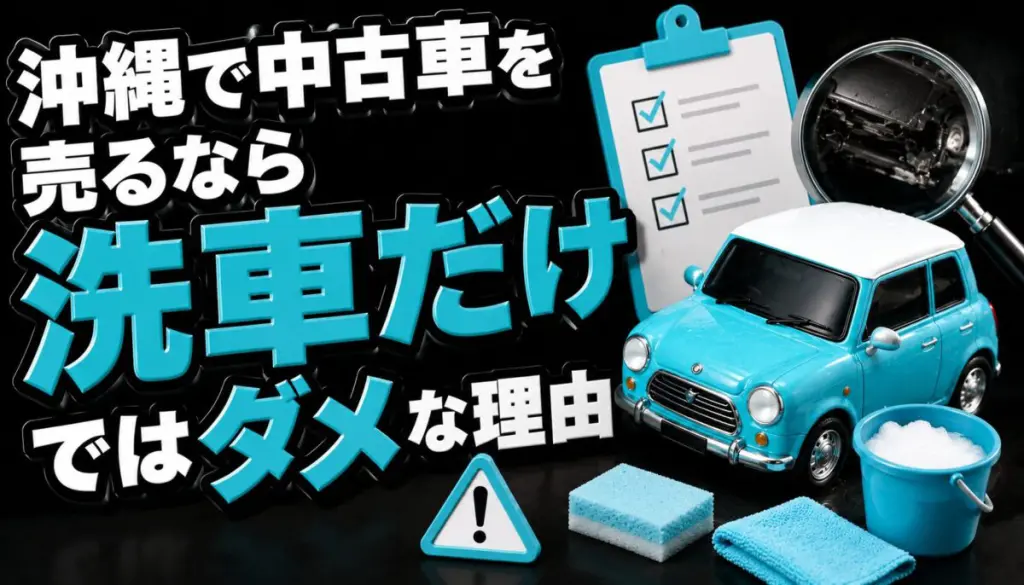 沖縄で中古車を売るなら洗車だけではダメな理由