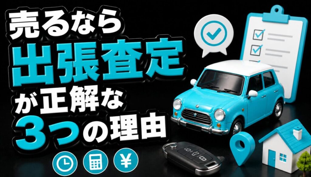 売るなら出張査定が正解な3つの理由