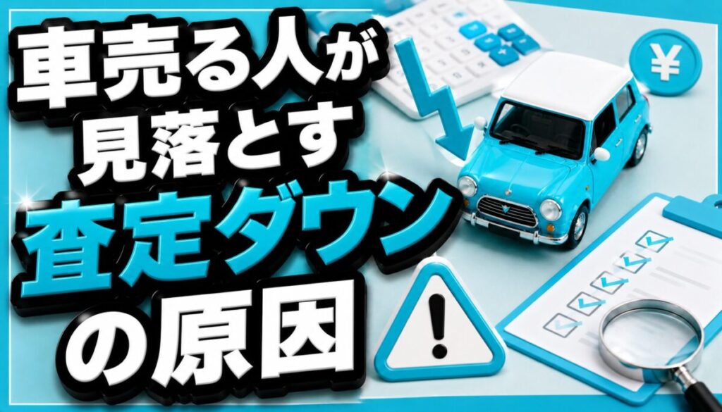 車売る人が見落とす査定ダウンの原因