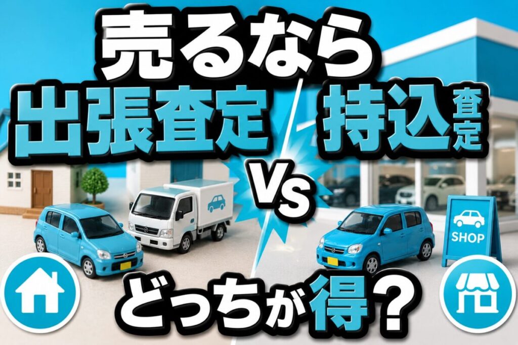 売るなら出張査定vs持込どっちが得?
