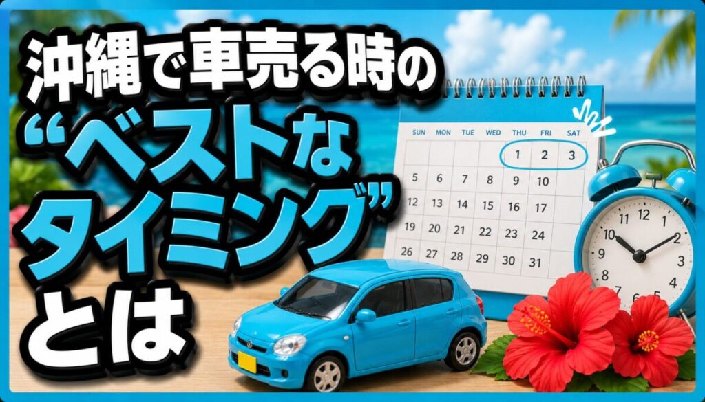 沖縄で車売る時の“ベストなタイミング”とは