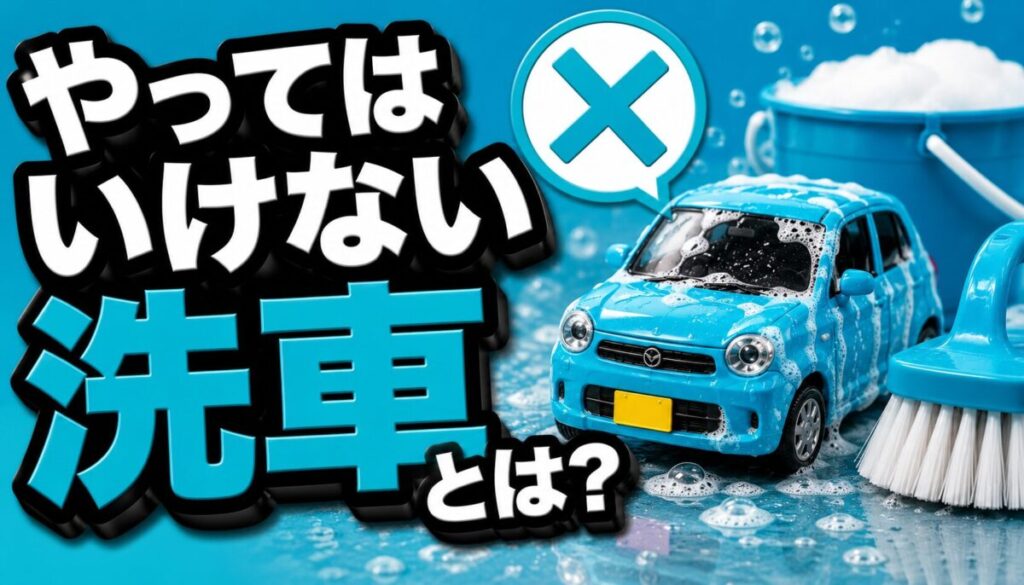 やってはいけない洗車とは?