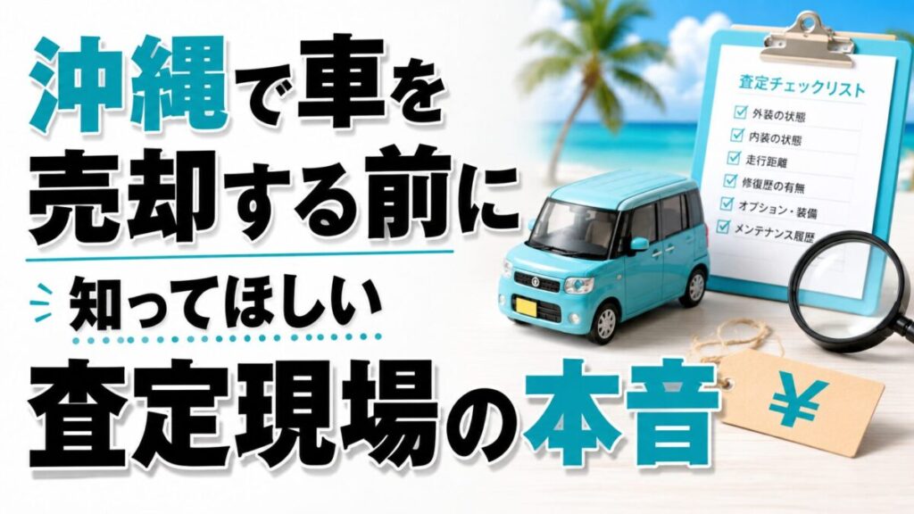 沖縄で車を売却する前に知ってほしい査定現場の本音