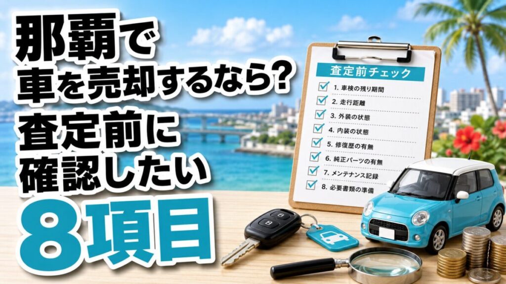 那覇で車を売却するなら?査定前に確認したい8項目