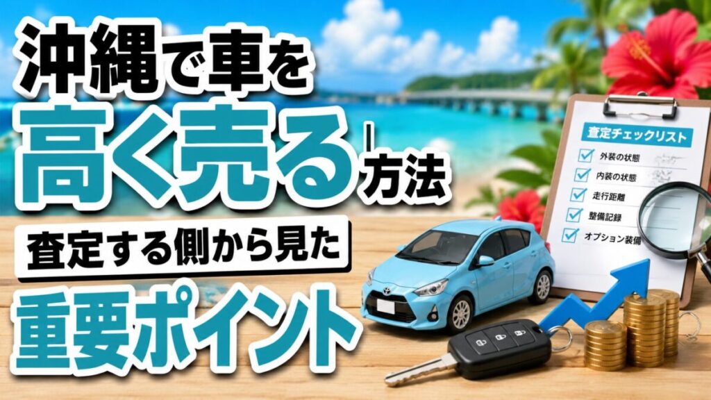 沖縄で車を高く売る方法|査定する側から見た重要ポイント
