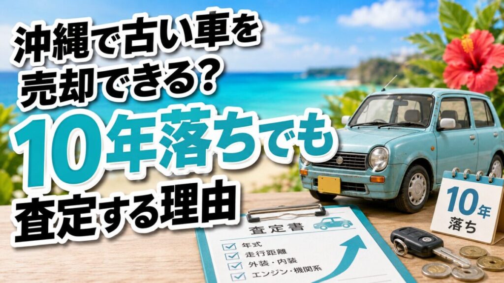 沖縄で古い車を売却できる？10年落ちでも査定する理由