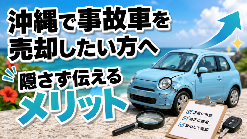 沖縄で事故車を売却したい方へ｜隠さず伝えるメリット